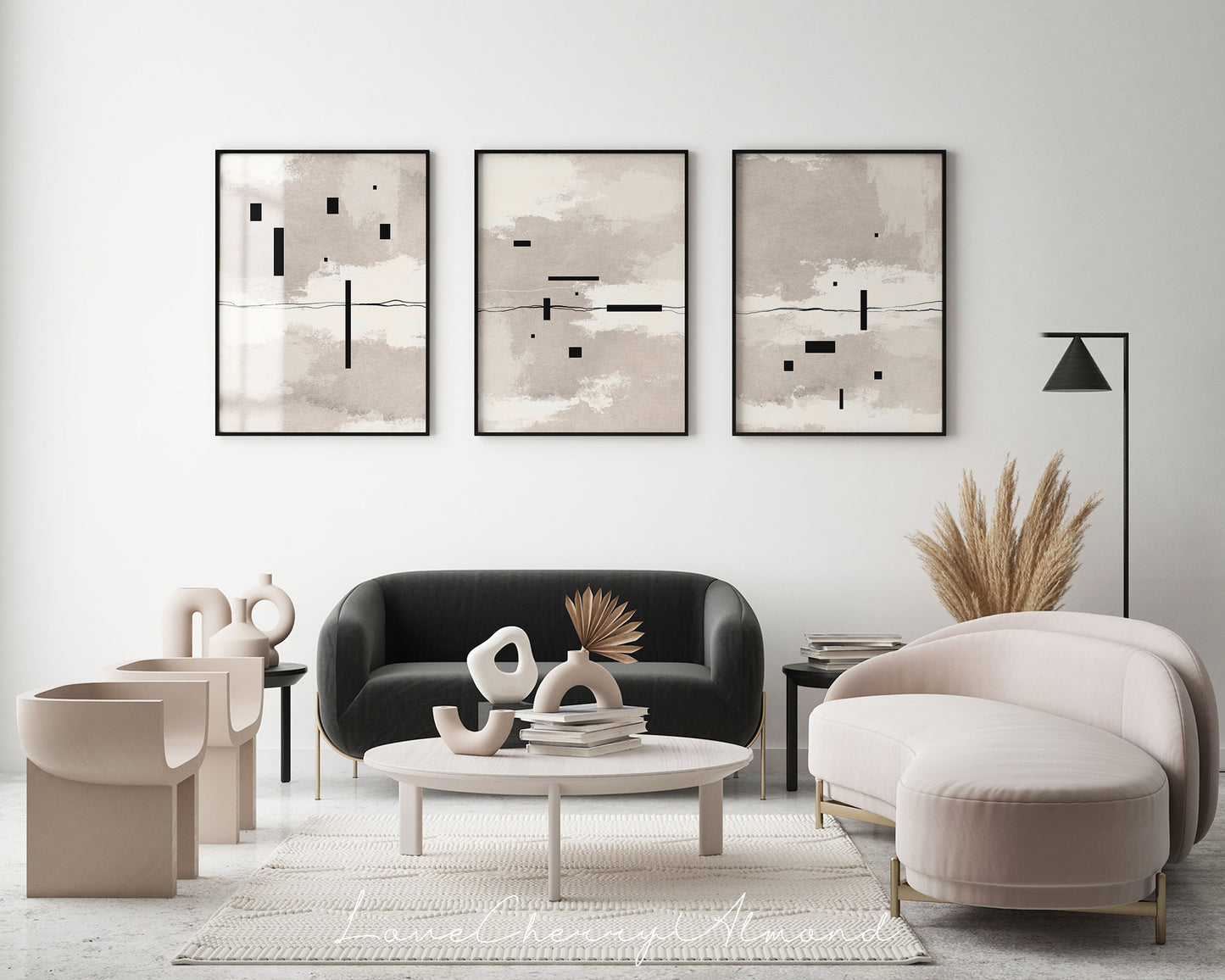 Set of 3 Modern Abstract Printable Wall Art