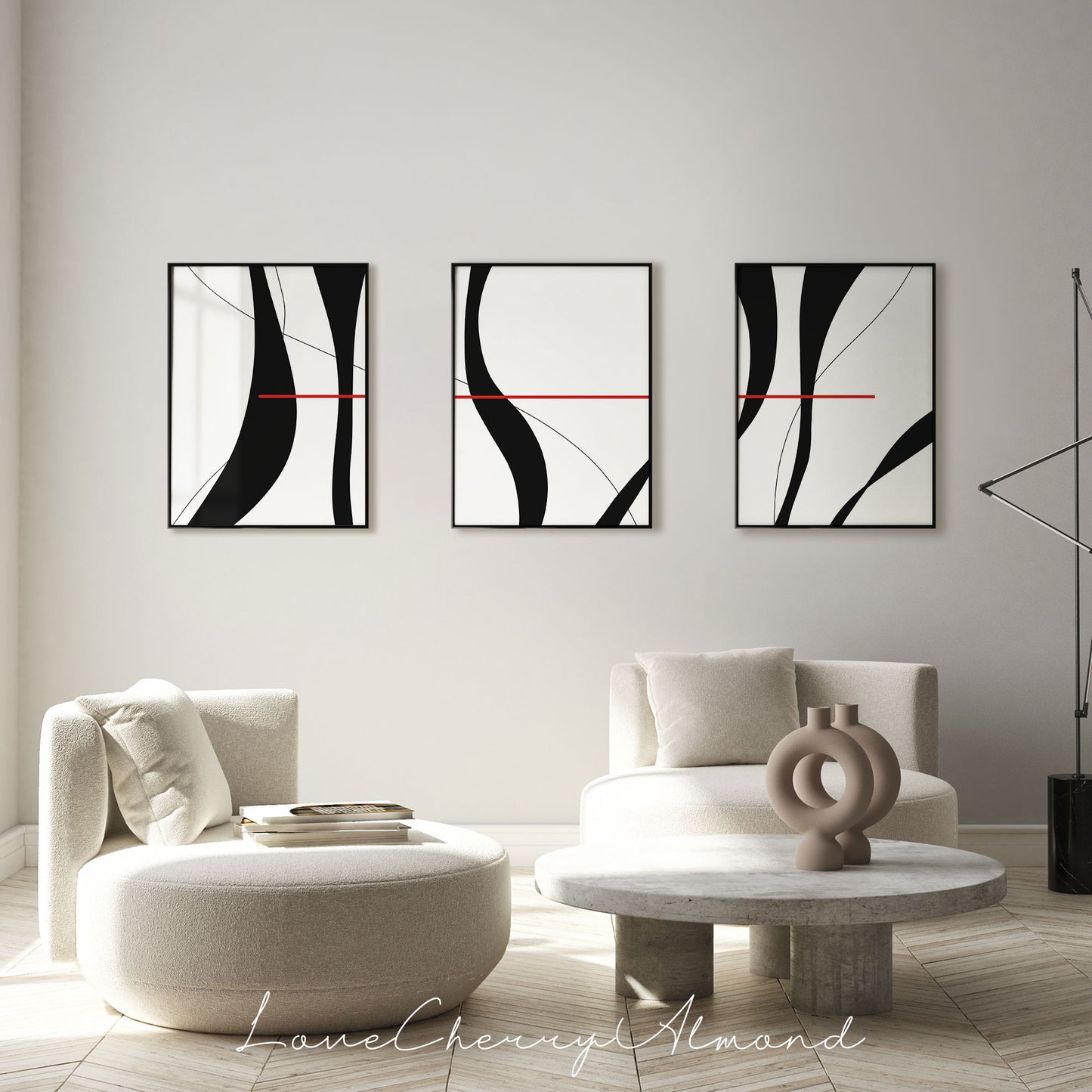 Set of 3 Modern Abstract Printable Wall Art