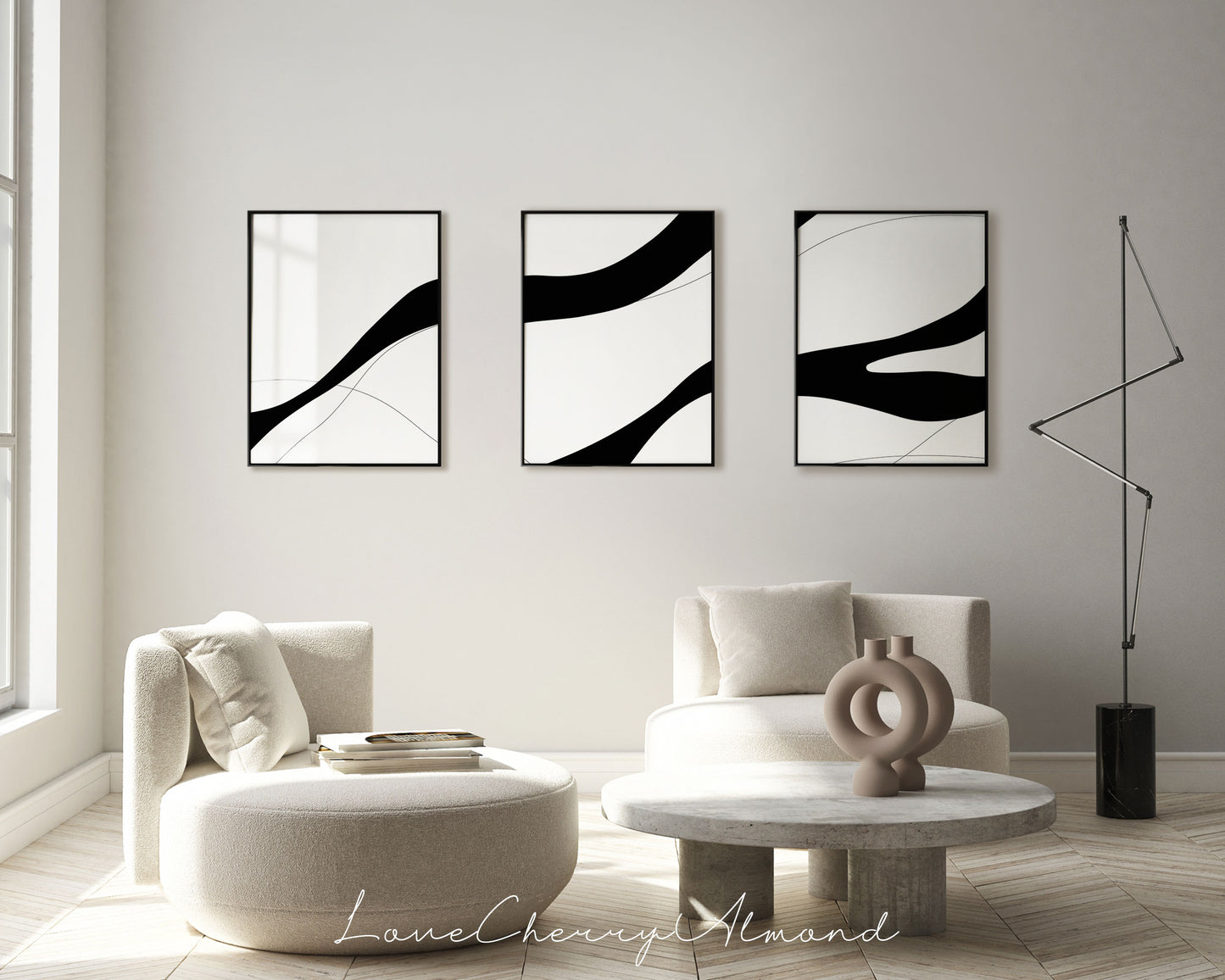 Set of 3 Modern Abstract Printable Wall Art