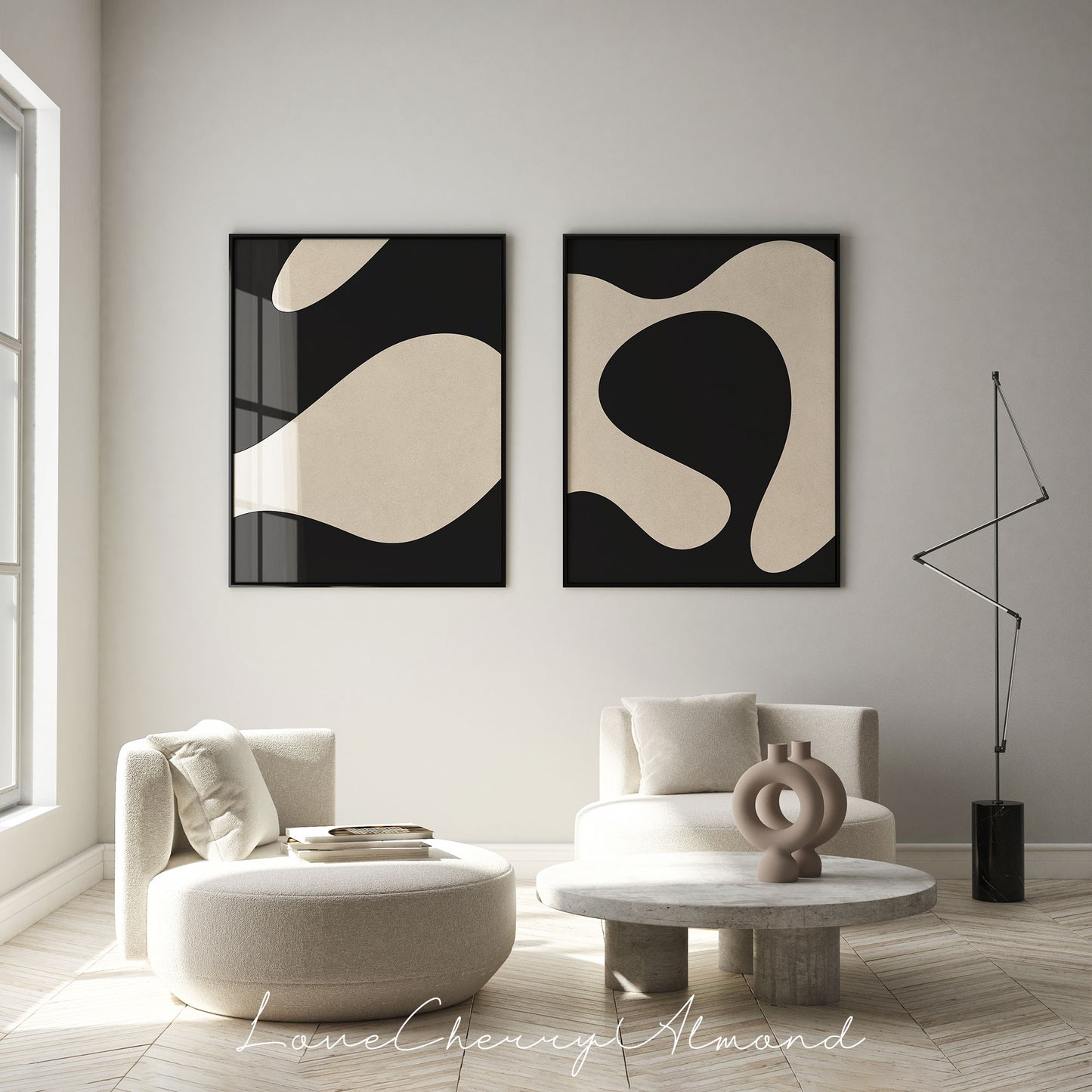 Set of 2 Abstract Printable Wall Art