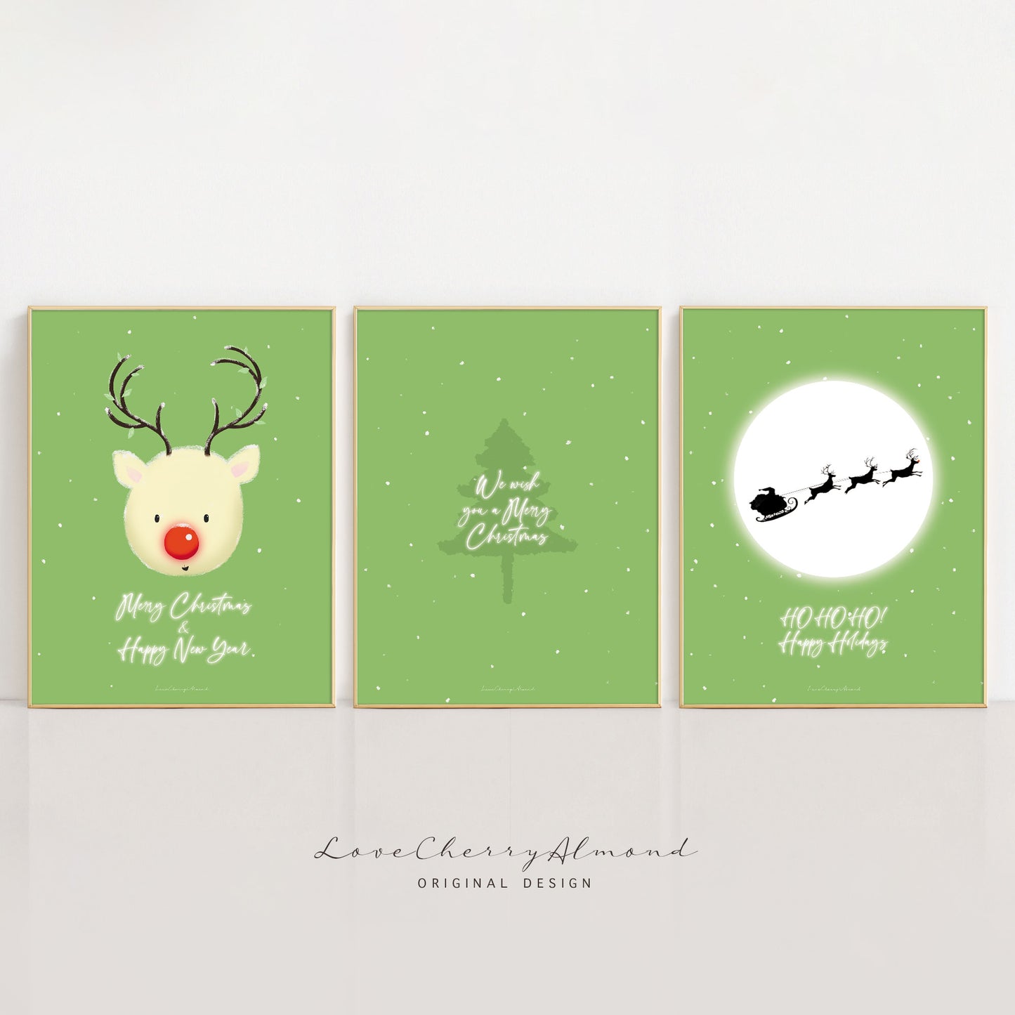 Weihnachtskollektion "Rudolph / Baum / Mond"