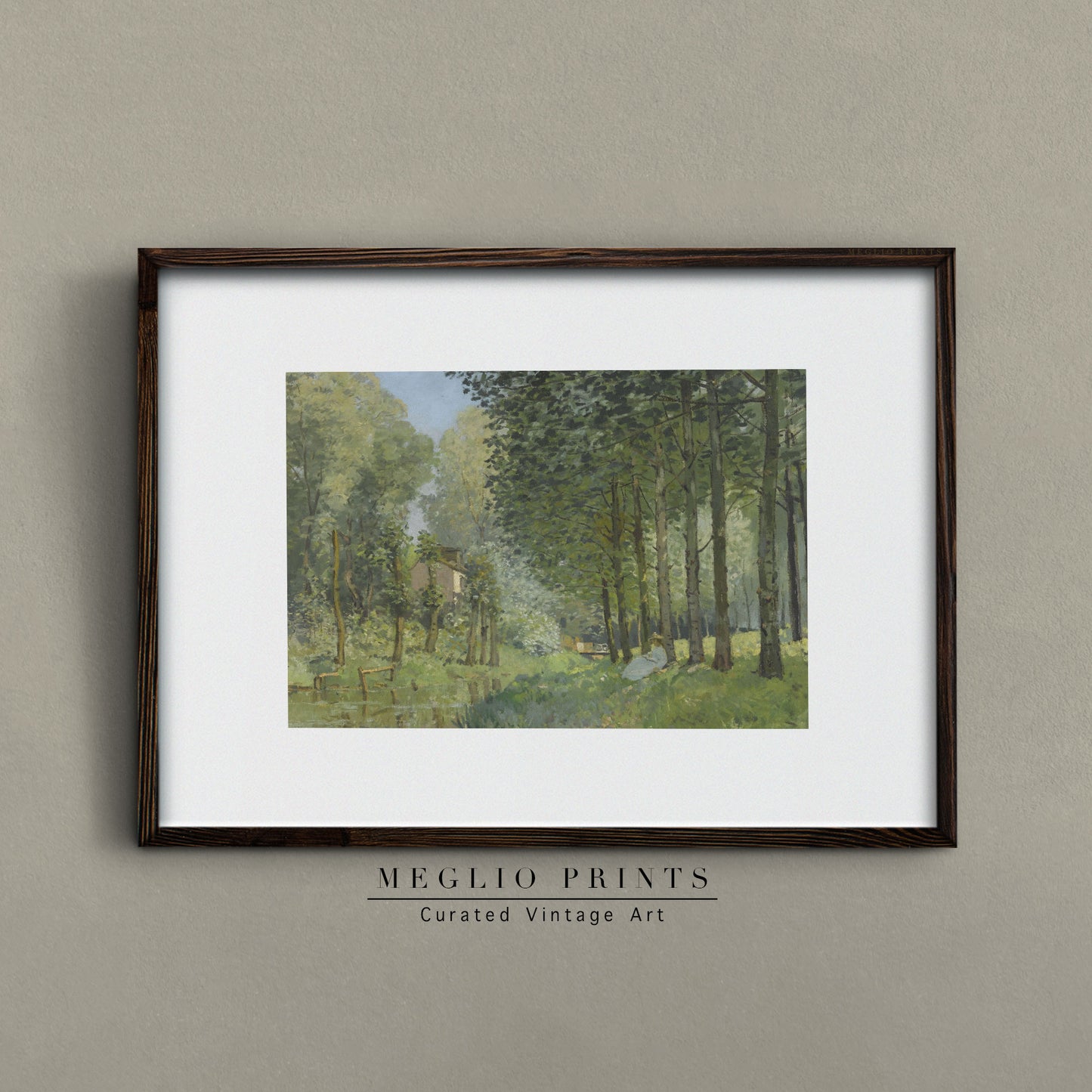Printable Vintage Art Summer Woods Landscape