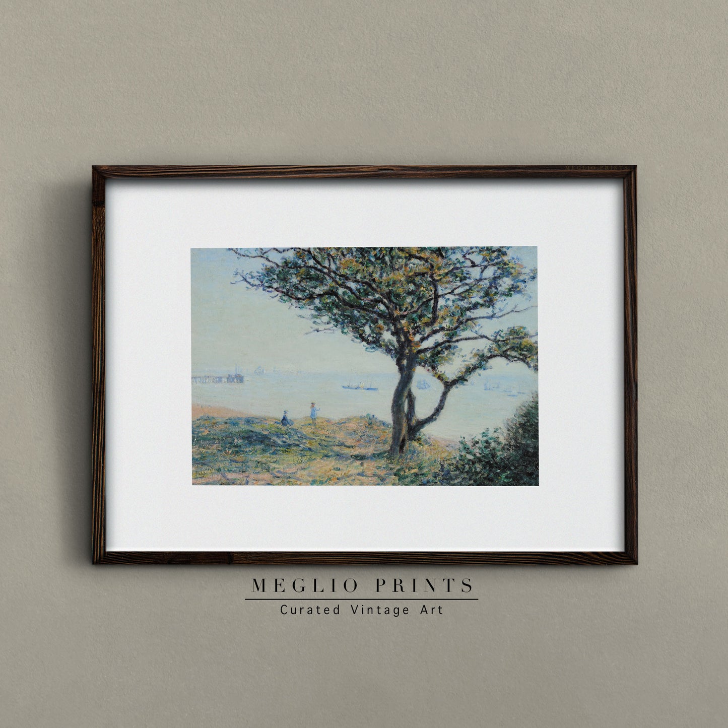 Printable Vintage Art European Sea Landscape