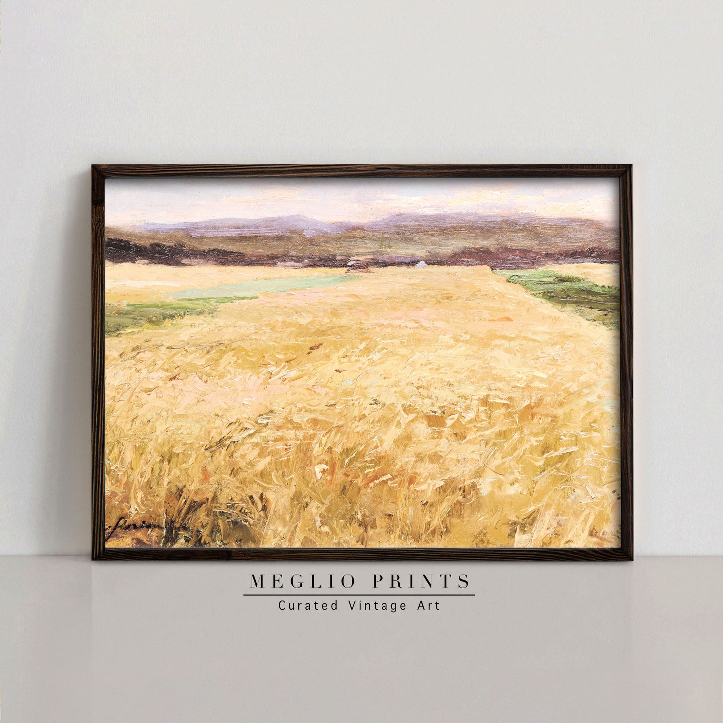 Printable Vintage Art Meadow Landscape
