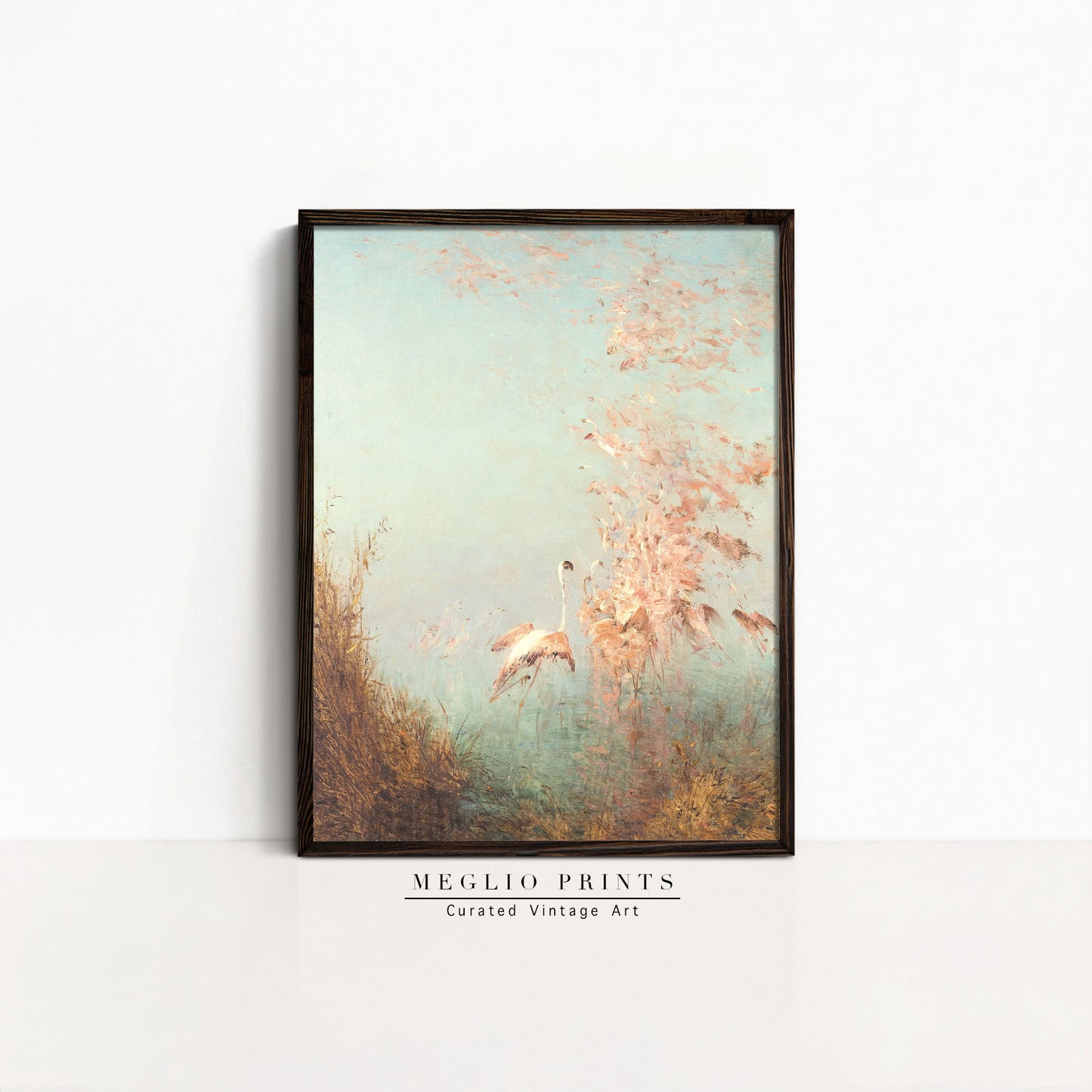 Printable Vintage Art Lake Landscape