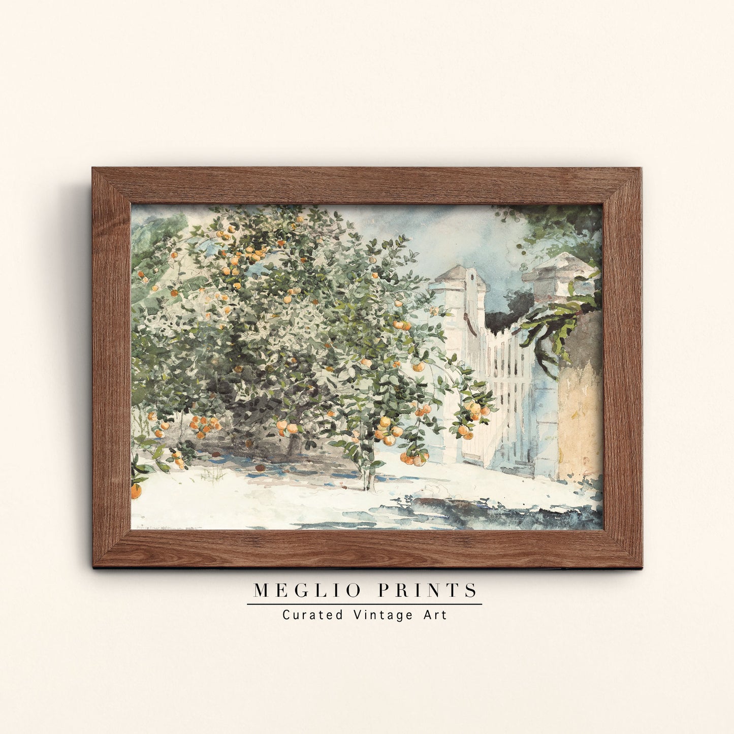 Printable Vintage Art Botanical Landscape