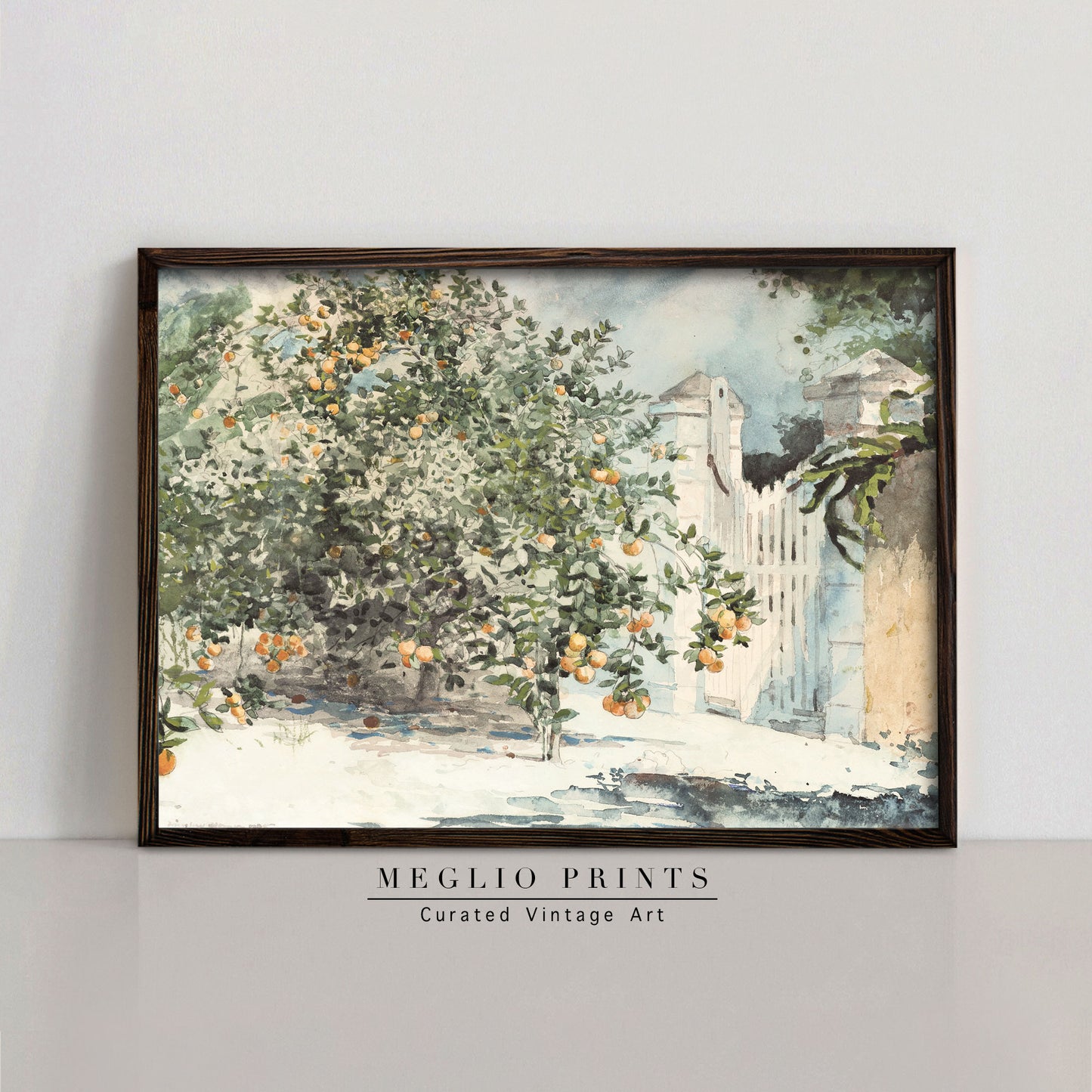 Printable Vintage Art Botanical Landscape