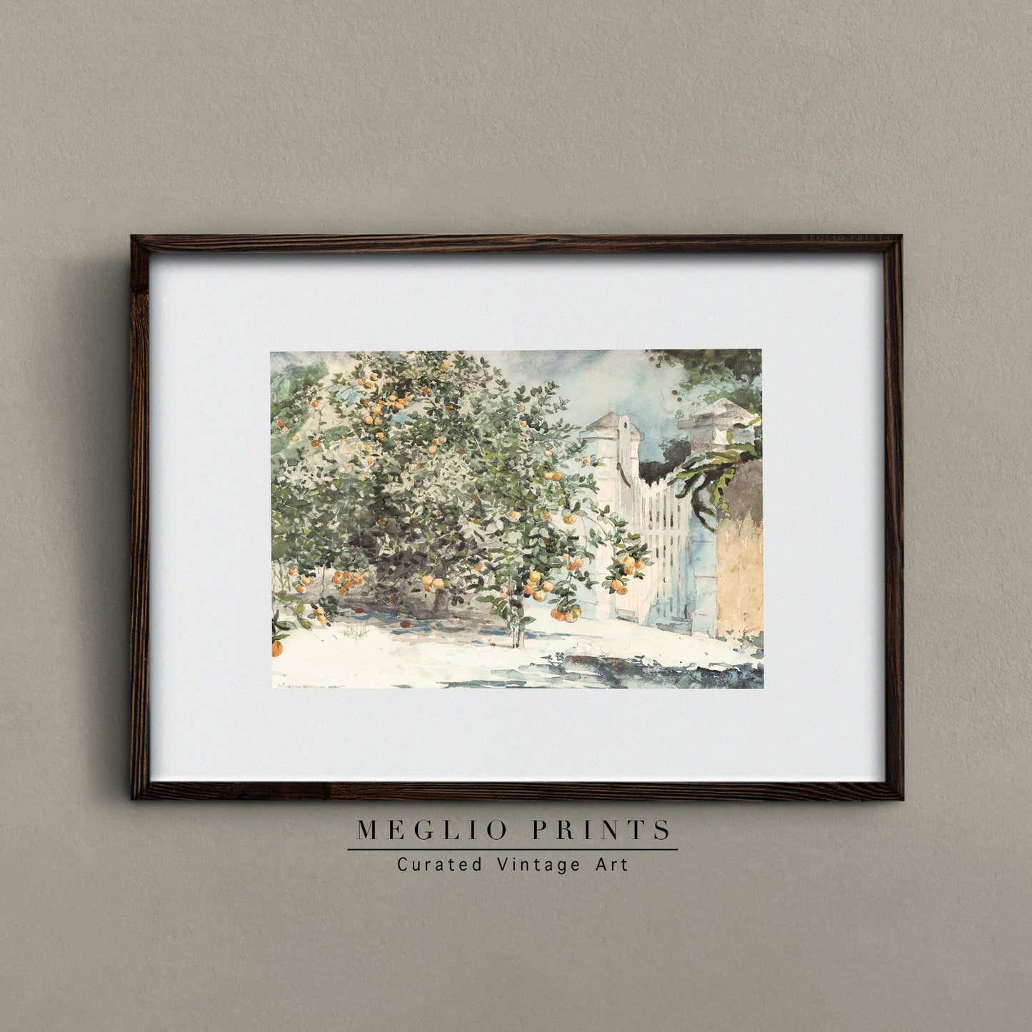 Printable Vintage Art Botanical Landscape