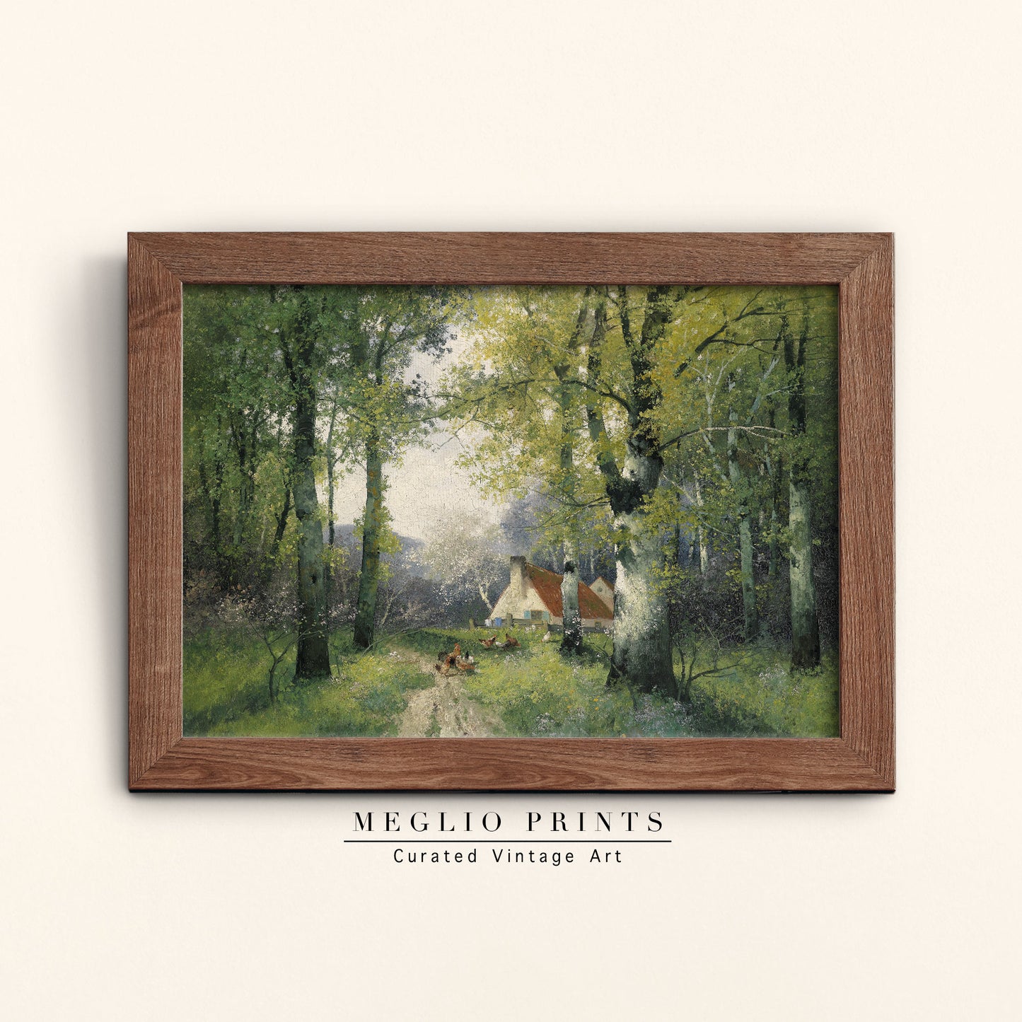 Printable Vintage Art Country Landscape