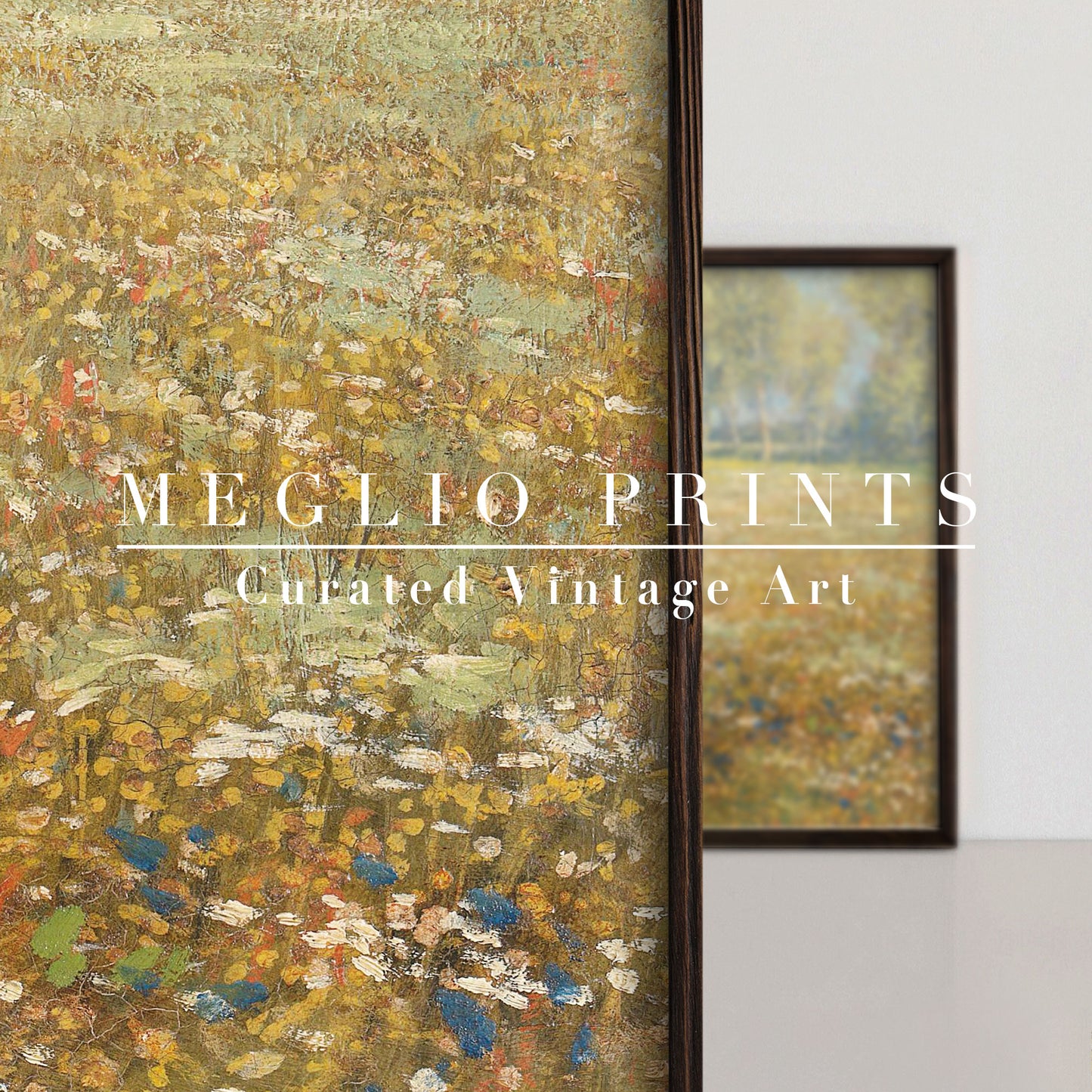 Printable Vintage Art Meadow Landscape