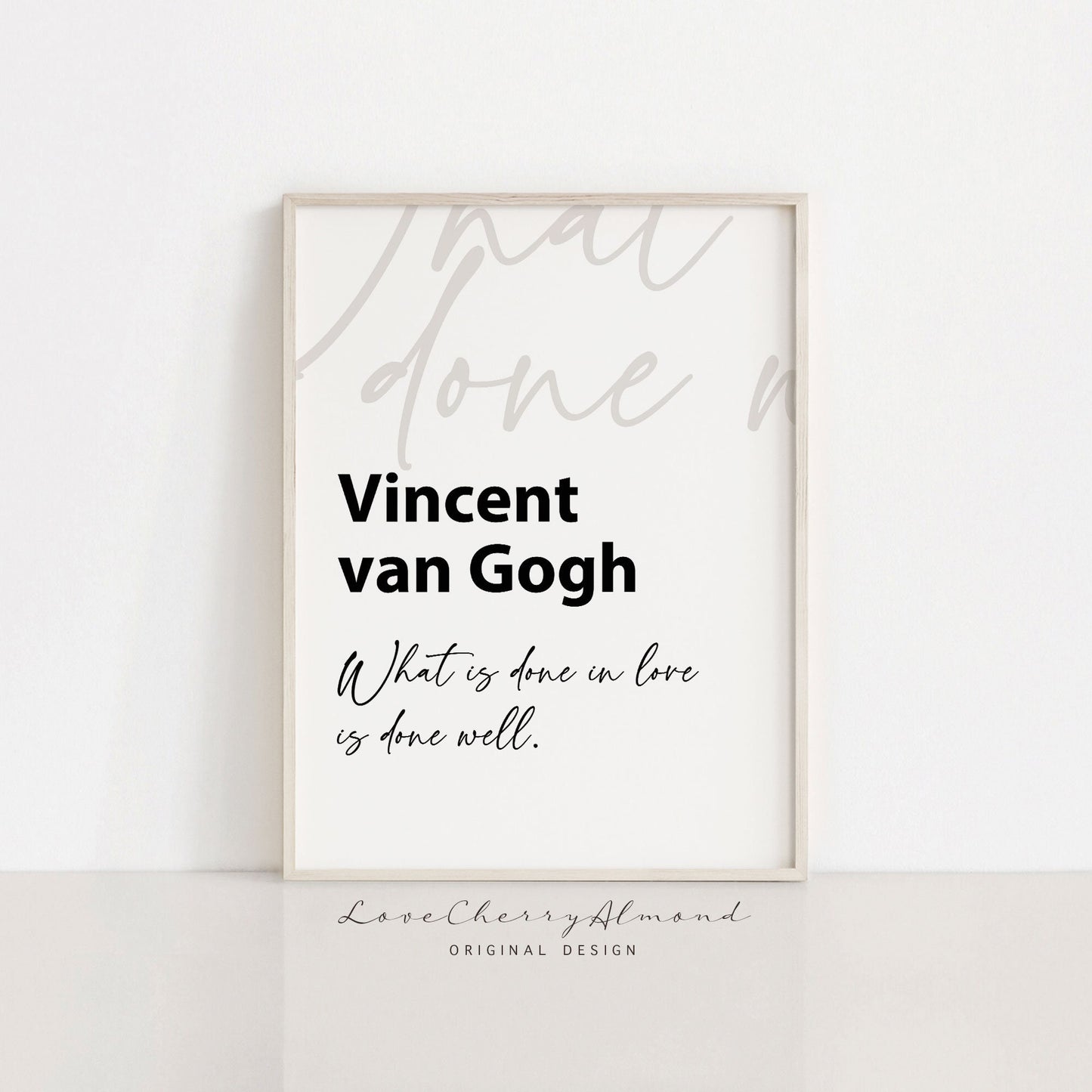 Vincent van Gogh Letter Quotes "Love"